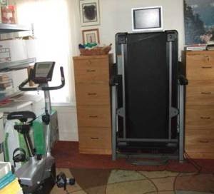Putting my home office in order gave me the room to organize a "fitness center"!